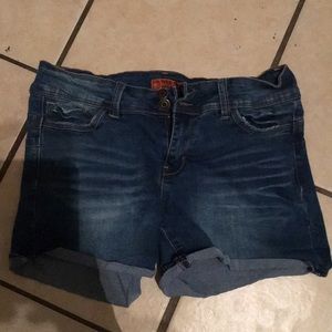 Wax jean  shorts